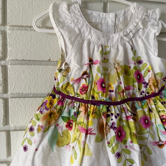 Cherokee Floral Flower Pattern White Dressp - Picture 3 of 7